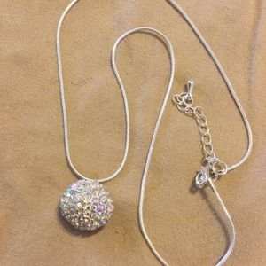 Disco ball necklace